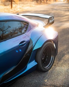 ชุดแต่งคาร์บอนไฟเบอร์สไตล์ DE สำหรับ Toyota Supra ประกอบด้วยลิ้นหน้า สเกิร์ตข้าง ดิฟฟิวเซอร์ สปอยเลอร์ ซุ้มล้อ ชุดแต่งไวด์บอดี้ อัพเกรดใหม่ - Product Image 3