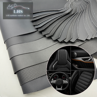 Volant en cuir PU gaufré microfibre 1,4 mm effet peau, antibactérien, antidérapant, imperméable, anti-moisissure, résistant à l'usure