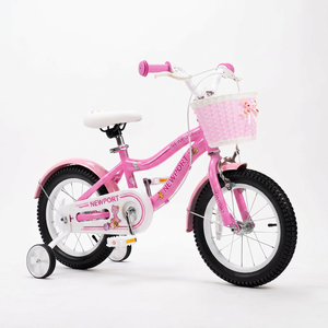 Vélo pour enfants rose pour filles - Vente en gros usine - 12"/14"/16"/18" (3-9 ans) - Freins à étrier avant et freins à ruban arrière - Product Image 1