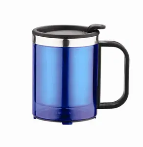 Promotional Customized Cheap Travel Mug Stainless Steel Auto Travel Mug 16oz tumbler cups in bulk
