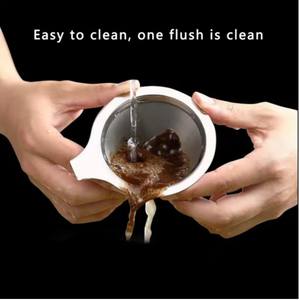 Filtre à café réutilisable en acier inoxydable 304, double couche, en forme de cône, paniers filtrants à café, passoire à mailles pour outils de préparation de café - Product Image 3