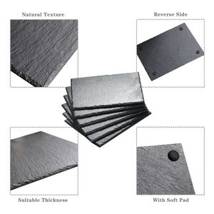 Vente d'usine Écologique Noir Carré <span class=keywords><strong>Rectangulaire</strong></span> <span class=keywords><strong>Ardoise</strong></span> Assiette <span class=keywords><strong>Plat</strong></span> Ensemble pour Restaurants Assiette De Noël <span class=keywords><strong>Plat</strong></span> Gravure Technique - Product Image 4