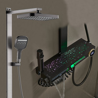Ensemble de pommeau de douche pluie en laiton 1201QH Robinets de bain et de douche élégants