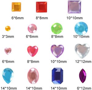 สติกเกอร์คริสตัลหลากสีแบบติดเองสำหรับงานฝีมือ DIY - Product Image 3