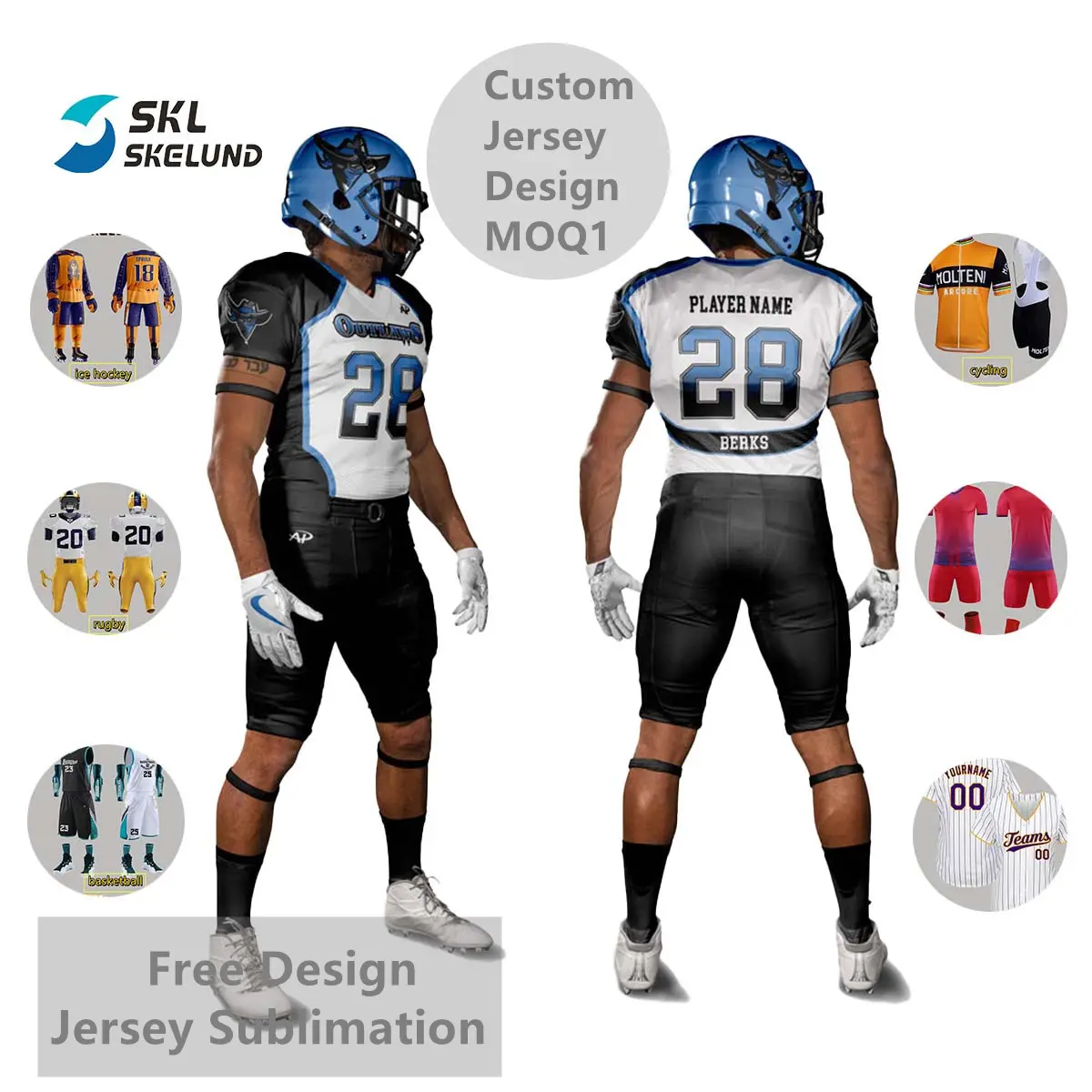 OEM Custom Jersey Rugby Jersey Football Wear progetta la tua maglia da Rugby American Football Uniform sublimazione Jersey Custom