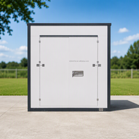 Unité de stockage modulaire en kit avec porte enroulable, conteneur en acier préfabriqué pour stockage commercial