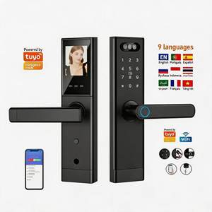 Poignée de porte intelligente sans clé avec lecteur d'empreintes digitales, serrure électronique à clavier, serrure à mot de passe, serrure intelligente avec caméra - Product Image 1