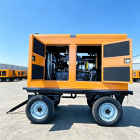 Groupe électrogène diesel super silencieux pour remorque, châssis ouvert, télécommande, démarrage automatique, ATS, alternateur à enroulement 100 % cuivre, certifié CE