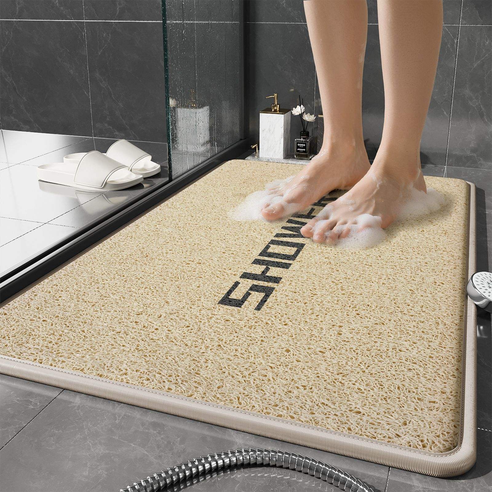 Tapis de douche avec bordure - SHOWER meters