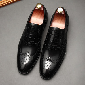 Nouvelles Chaussures Habillées en Cuir Coréennes Style Automne 2025 pour Hommes – Respirantes, Légères, Antidérapantes, en Cuir de Vachette, à Lacets, Idéales pour le Costume - Product Image 3