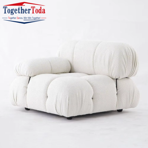 Sofá Seccional Extensible de Terciopelo Inflable de Lujo Moderno con Reclinable para Sala de Estar - Product Image 2