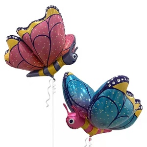 Palloncino libellula a forma di farfalla con elio a farfalla 4D per Baby Shower decorazioni per <span class=keywords><strong>feste</strong></span> di compleanno per <span class=keywords><strong>bambini</strong></span> palloncini animali Globos - Product Image 2