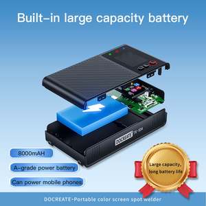 Docreate TK - Soudeuse par points à écran couleur 10A, batterie longue durée 8000mAh, outil de soudage de précision portable - Product Image 4