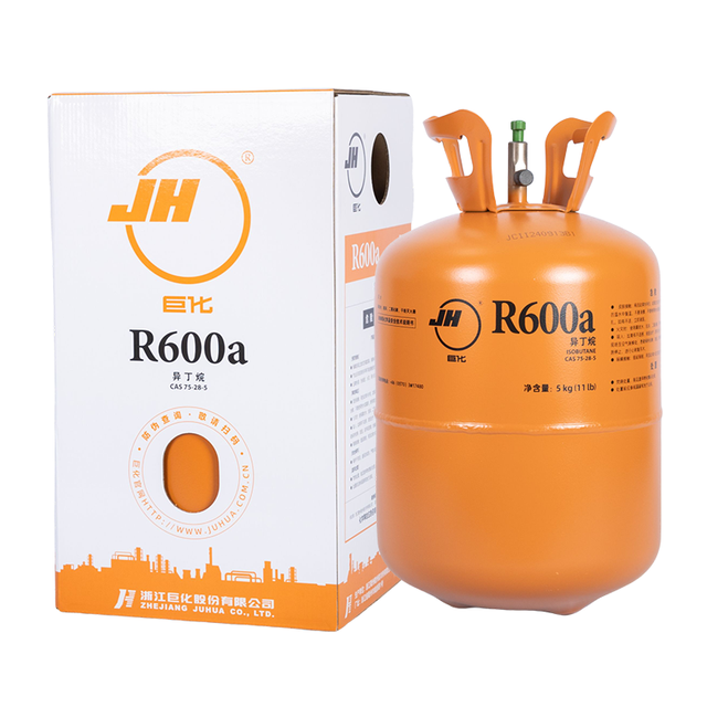 Juhua Premium R600a Refrigerant Gas with 99.9% Purity Industrial Grade Zhejiang Origin for Air Conditioning Systems