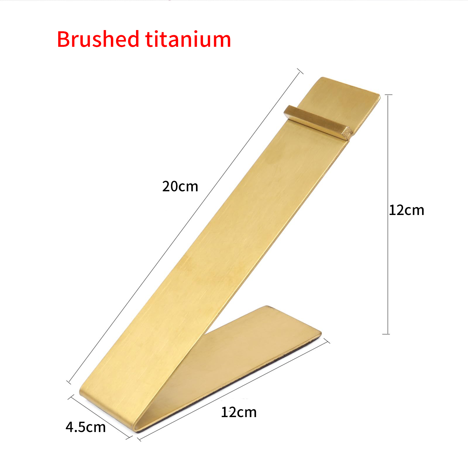 Brushed titanium