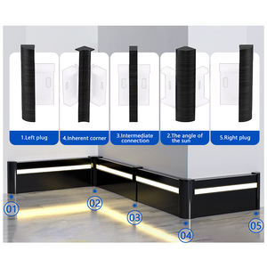 <span class=keywords><strong>Plinthe</strong></span> LED Moderne Étanche en Alliage d'Aluminium pour Hôtels – Profilés Lumineux en Aluminium - Product Image 2