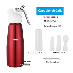 Pistolet à crème en acier inoxydable en gros d'usine, mousseur à lait en métal avec bouchon de lait Snow Top pour la décoration de café - Product Image 6