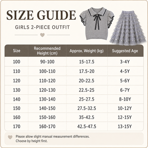 Completo da <span class=keywords><strong>Bambina</strong></span> 2 Pezzi: Top in Maglia con Volant e Gonna in Tulle, Poliestere Cotone, Elegante per Feste Estive, Personalizzabile OEM Private Label - Product Image 6