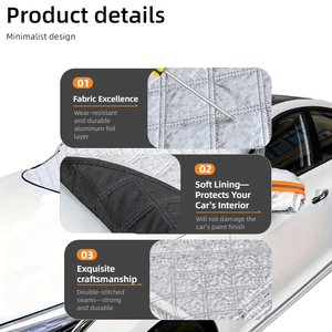 Cubierta Protectora para Parabrisas Delantero de Coche, Protege Contra Rayos Ultravioleta, Lluvia, Heladas y Nieve, Protege en las Cuatro Estaciones - Product Image 6