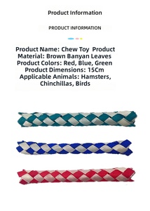 <span class=keywords><strong>Juguete</strong></span> Masticable de Bambú Natural PAIPET para Pájaros, Trampa de <span class=keywords><strong>Dedos</strong></span> Tejida a Mano, Colorida, Interactiva, para Periquitos y Pájaros Pequeños - Product Image 6
