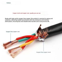 Kabel RVVP Berjaket Tahan Lama Konduktor Tembaga Berlapis Timah Tahan Api PVC 300V 0-80 untuk Sistem Alarm Kebakaran dan Pengawasan