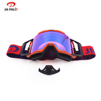 Lunettes de motocross personnalisées avec lentille détachable compatible Roll-Off, monture en TPU pour les marques d'équipements MX OEM et les acheteurs en gros
