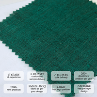 Tissu en toile tissée 50% chanvre 50% lin 124 GSM Largeur 54/55" Textile coloré écologique respirant pour chemise, robe, manteau, gilet, jupe, vêtements