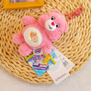 Nieuwe regenboog hart beer hangende ornament pluche speelgoed sleutelhanger teddybeer pop tas decoratie groothandel - Product Image 5