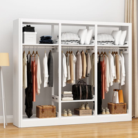 Armoire simple pour la maison avec porte, armoire anti-UV et anti-humidité, grande capacité, gain de place