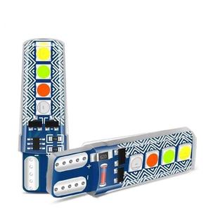 ไฟ LED ซิลิโคน T10 คริสตัลไลท์ 4 สี แบบไหล 3030 8SMD 12W สำหรับติดตั้งมาตรฐาน ใช้เป็นไฟเลี้ยวข้าง ไฟส่องป้ายทะเบียน - Product Image 2