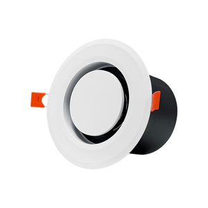 Salida de Aire Redonda Ultrafina Empotrada de ABS con Sistema Snap-in, Rejilla de Ventilación de Aire Fresco Oculta Ajustable con <span class=keywords><strong>Malla</strong></span> - Product Image 1