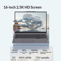 Portátil Lenovo ThinkPad/Book16+ AI para Negocios, Oficina, Estudiantes y Entretenimiento, Ultraligero, Ultra 7 255H, RAM DDR5, SSD M.2