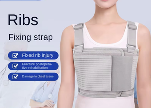 Bande de fixation des côtes de compression entièrement élastique Fracture des côtes de la poitrine Bande de <span class=keywords><strong>protection</strong></span> de la poitrine respirante élargie réglable - Product Image 6