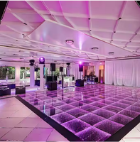 Plancher de danse LED 3D à effets spéciaux pour scène, vente en gros, plancher d'événement, mariage, fête, tapis de danse LED pour discothèque