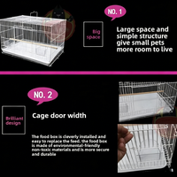 Cage à oiseaux en fer en gros pour perroquets, pigeons, lapins et élevage en groupe petit/moyen/grand