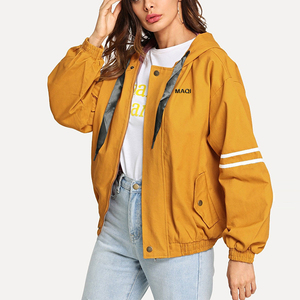 Logo personnalisé, haute qualité, décontracté, imperméable, à capuche, sport, extérieur, polyester pour femmes - Product Image 5