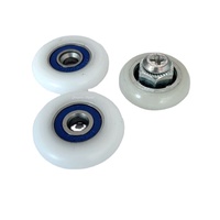 Roues en nylon POM PA de style moderne, résistantes à l'usure, équipées de roulements durables, adaptées aux rouleaux de porte et de fenêtre.