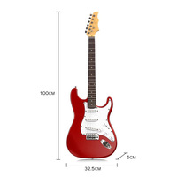 Guitare électrique de 39 pouces en stock, dégagement rapide pour les débutants, guitare électrique ST de haute qualité
