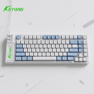 <span class=keywords><strong>Clavier</strong></span> de jeu USB filaire 82 touches LED multicolore, personnalisé, avec connecteur Type-C détachable, <span class=keywords><strong>clavier</strong></span> de jeu 75% filaire USB avec bouton rotatif, fabrication ODM OEM - Product Image 1