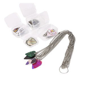 Nuova Collana di Moda con Plettri per Chitarra Personalizzati con Motivo '<span class=keywords><strong>Roll</strong></span> 'n <span class=keywords><strong>Rock</strong></span>' - Gioielli Unici <span class=keywords><strong>e</strong></span> Accattivanti - Product Image 1