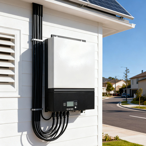 Prix direct usine Onduleur photovoltaïque monophasé 8KW à onde sinusoïdale pure hors réseau WiFi 60Hz USB 240VAC avec MPPT intégré Hybride - Product Image 1