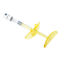 Seringue préremplie de 1 ml avec embout Luer Lock, piston et butée arrière pour la distribution pharmaceutique / la distribution de médicaments / l'acide hyaluronique