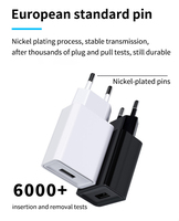 Chargeur mural personnalisé 10W avec prise EU, 5V2A, port USB unique, adaptateur d'alimentation à charge rapide pour téléphone portable Sumsung