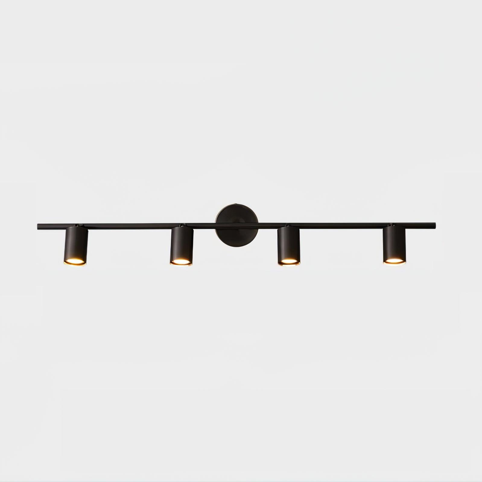 Doré brossé noir/4 têtes Dim: L 100cm x H 17,5 cm