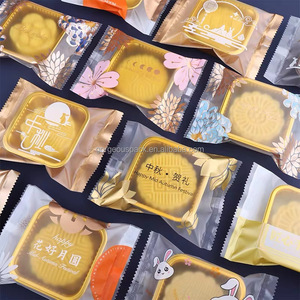 Custom Heat Sealer Cookie <b>Nut</b> Snack Bag Nougat Wrapper Sealing Bag Clear Biscuit Macaron Mooncake Heat Seal Packaging - Product Image 2
