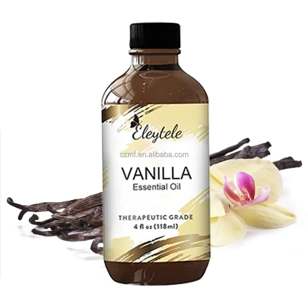 Hot Selling Wholesale Bulk 100% Pure Natuurlijke Organische Diffuser Parfum Vanille Bean Etherische Olie (Nieuw) Voor Kaarsen