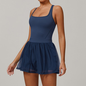 Rok gaun Golf Tenis Padel jaring wanita seksi terbaru gaun olahraga atletik lembut untuk wanita - Product Image 4