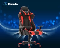 Chaise de bureau pivotante ergonomique en cuir de haute qualité avec support lombaire pour usage commercial en cuisine, couleur personnalisable