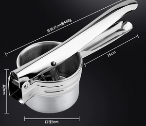 Écrase-purée 3-en-1 en acier inoxydable, écrase-légumes <span class=keywords><strong>manuel</strong></span>, presse-purée, presse-fruits, écrase-légumes <span class=keywords><strong>manuel</strong></span>, presse-agrumes - Product Image 3