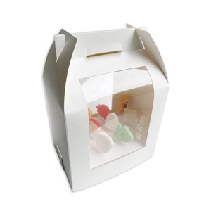 Caja <span class=keywords><strong>de</strong></span> cartón blanca decorativa para llevar, con ventana para exhibir cake pops, caja <span class=keywords><strong>de</strong></span> embalaje <span class=keywords><strong>de</strong></span> papel para dulces, impresión offset - Product Image 4